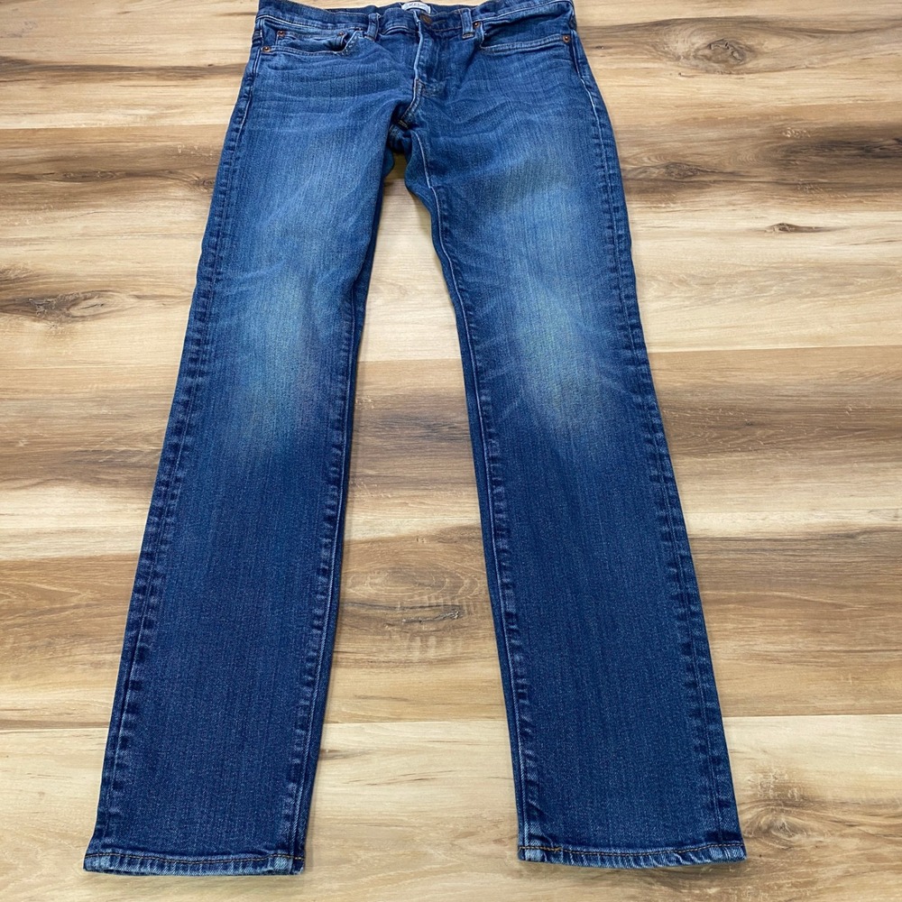 J.Crew 484 Slim Jeans 31x34 Kurabo Japanese Denim Stretch Blue Medium Wash